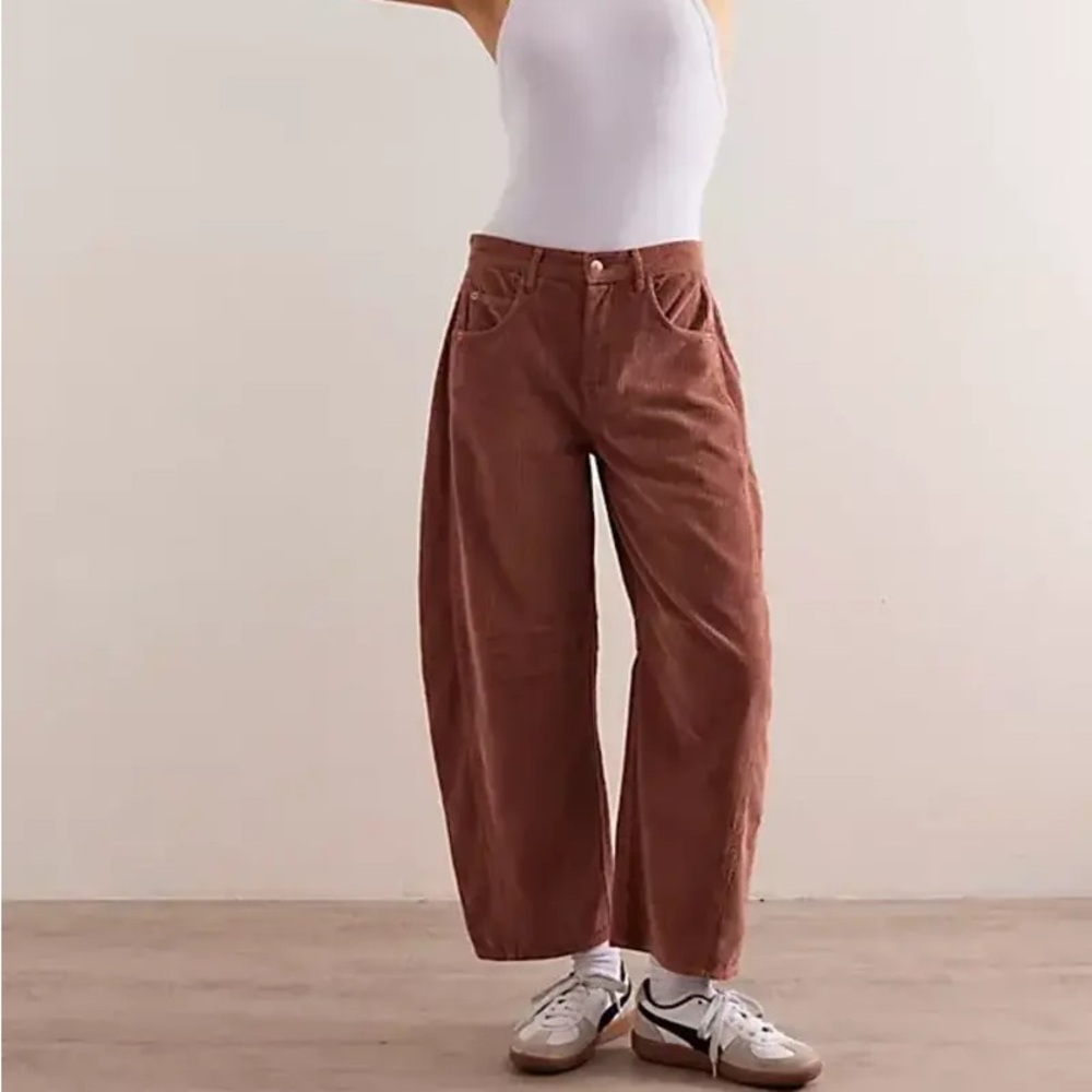 Free People, Good Luck Barrel Jeans, Cords, 25